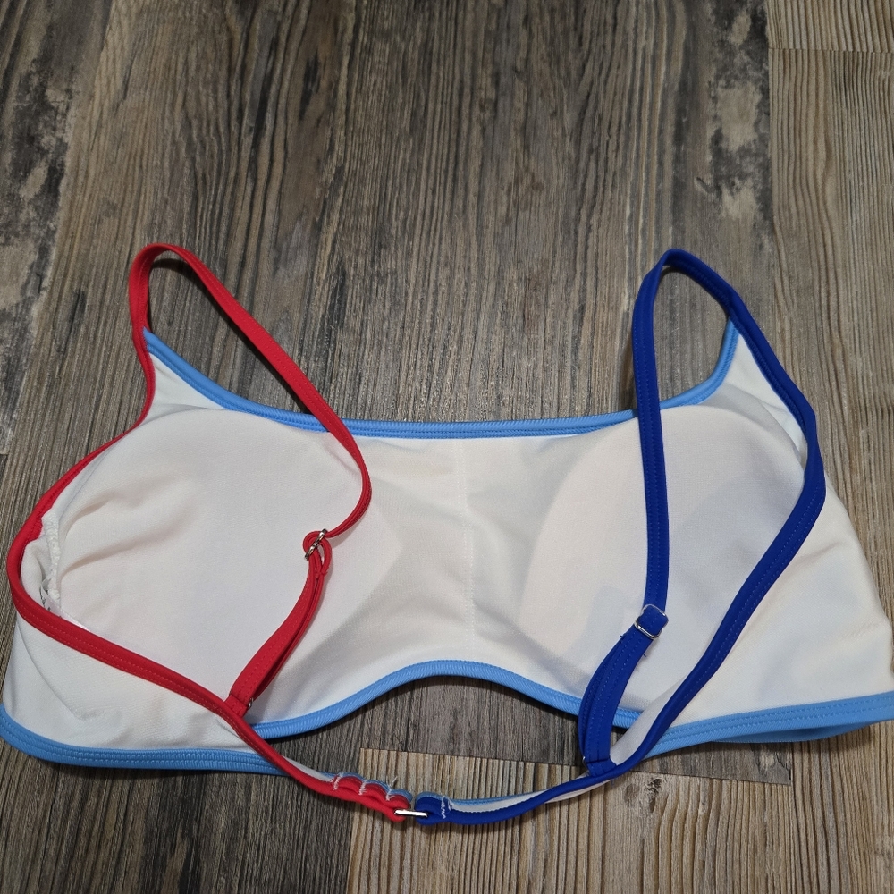 Wild Fable Red and Blue Bikini Top - Picture 7 of 8
